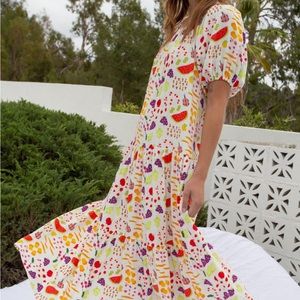 Lisa says Gah Fruit Print Joni Maxi Dress